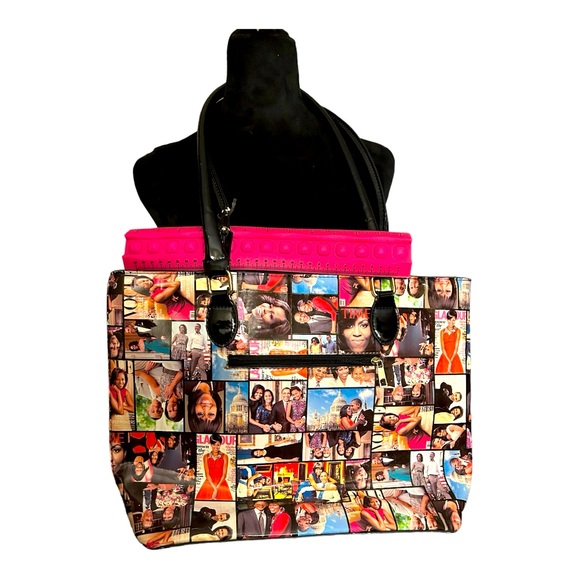First Lady Michelle Obama glossy magazine cover tote bag. - Picture 2 of 6